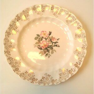 Plate made by Johnson Brothers USA Decorated by Sovereign Potters Canada ci 1959
